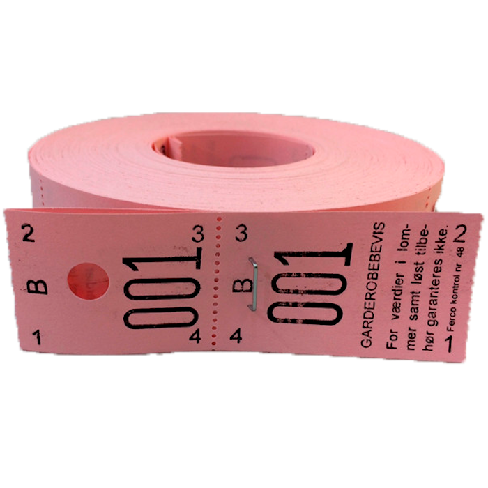 Garderobe Numre Pink 001-500 - Festtilbehør på tilbud