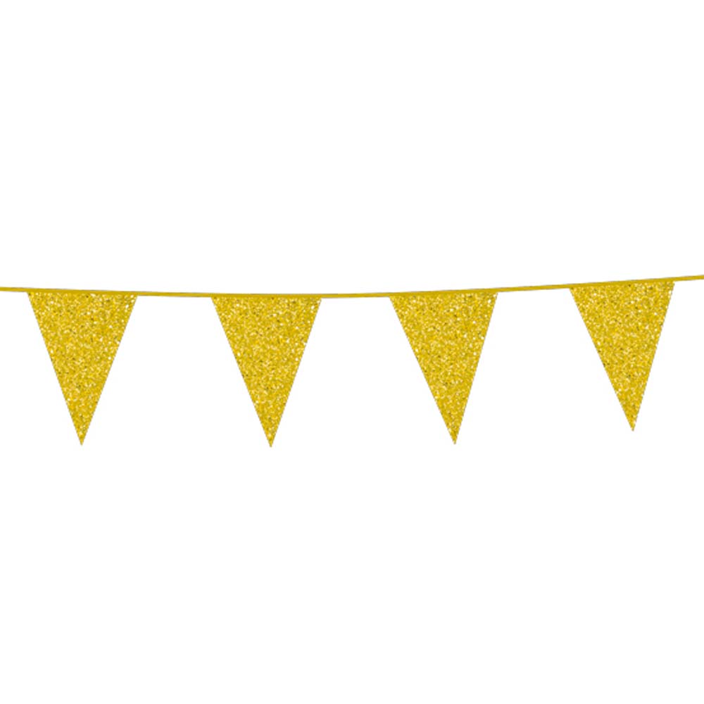 Glitrende Guld Banner til Festlige Anledninger