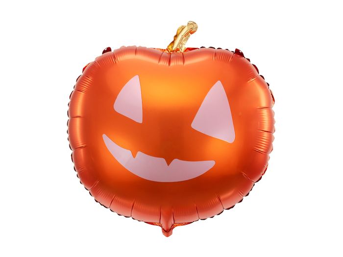 Græskar Folieballon - Sjov Halloween Dekoration