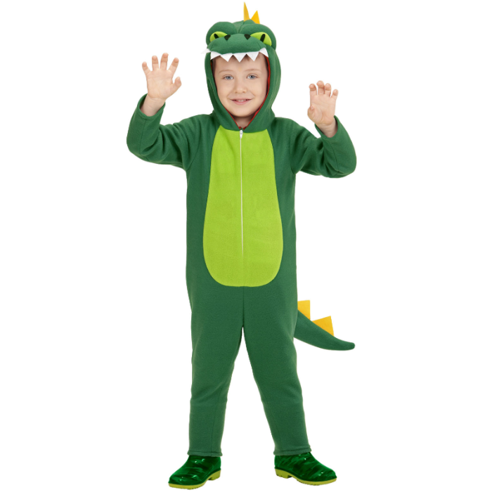 Grøn Dinosaur Kostume til Børn - Fantastisk Tilbud!