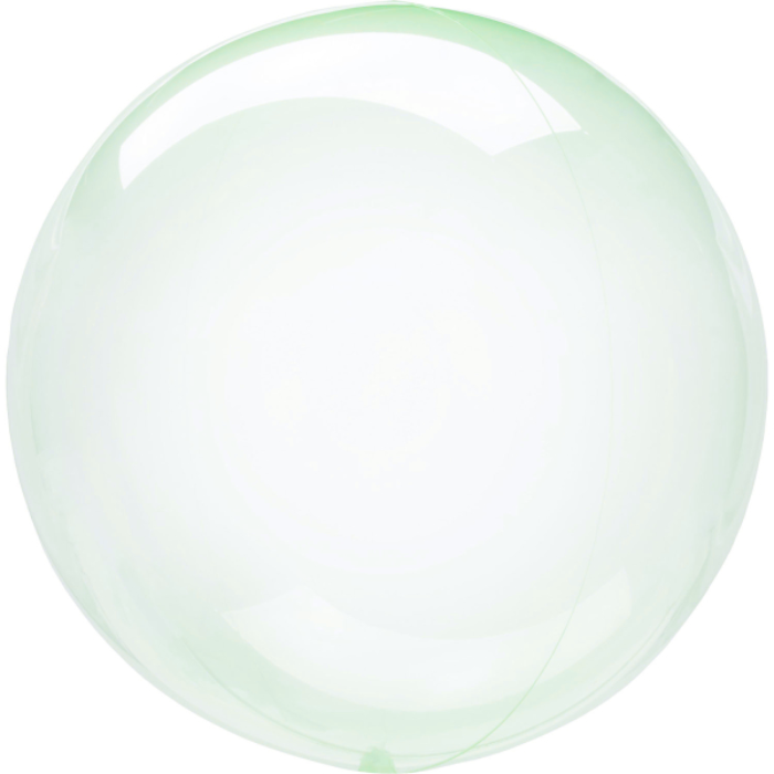 Grøn Krystal Klar Folie Ballon - Perfekt til Fest!