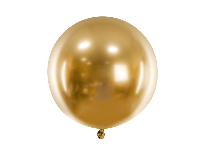 Guld Chrome Ballon 60 cm - Festlig Dekoration