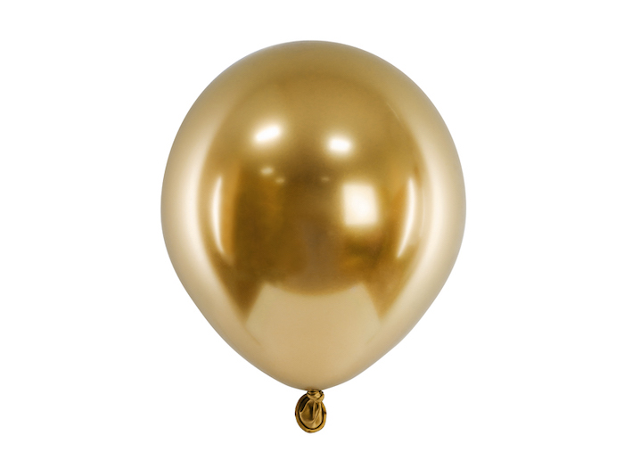 Guld Chrome Mini Balloner - 50 stk. til festlige anledninger