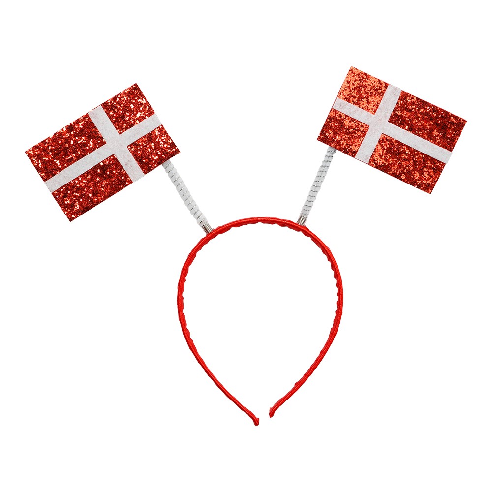 Hårbøjle med Danmarks Flag til Festlige Begivenheder