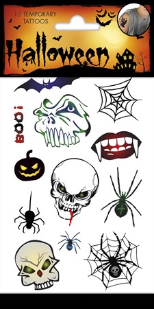 Sjove Halloween Tatoveringer til Børn – 12 Unikke Motiver!
