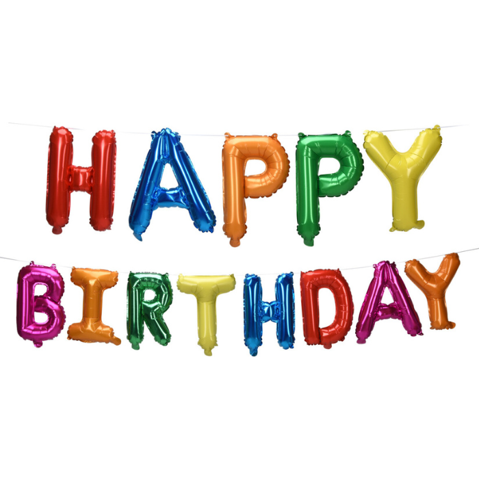 Happy Birthday Folieballon 36x22