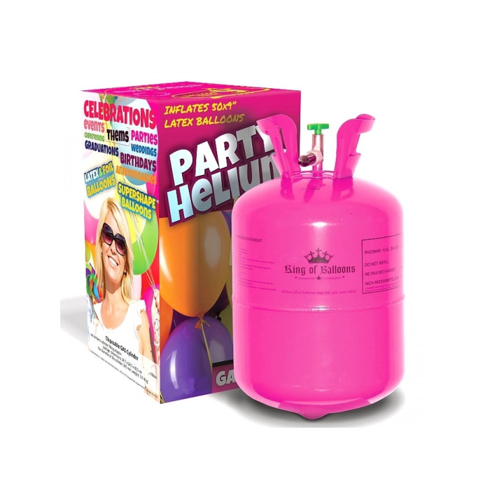 Helium til 50 balloner - 370 liter stor tilbud!