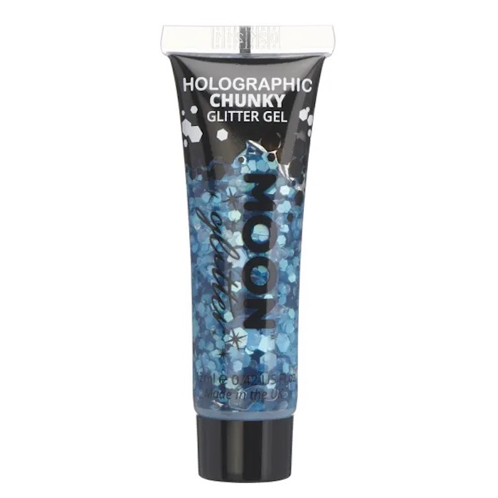 Holografisk Chunky Glitter Gel i Blå fra Moon Creations