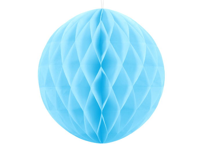 Honeycomb Dekoration i Lyseblå - 30 cm til Festen