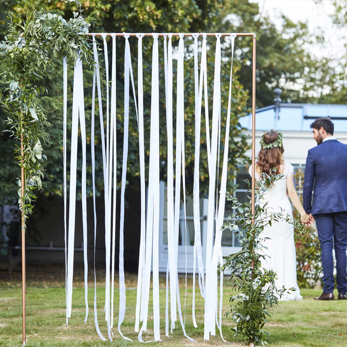 Hvid Bryllupsbånd 80 Meter - Perfekt til dit bryllup!