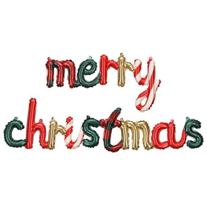 Jule Folieballon - Merry Christmas 143x25 cm