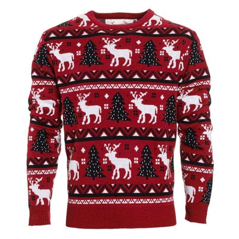 Hyggelig Rød Julesweater til Julestemning