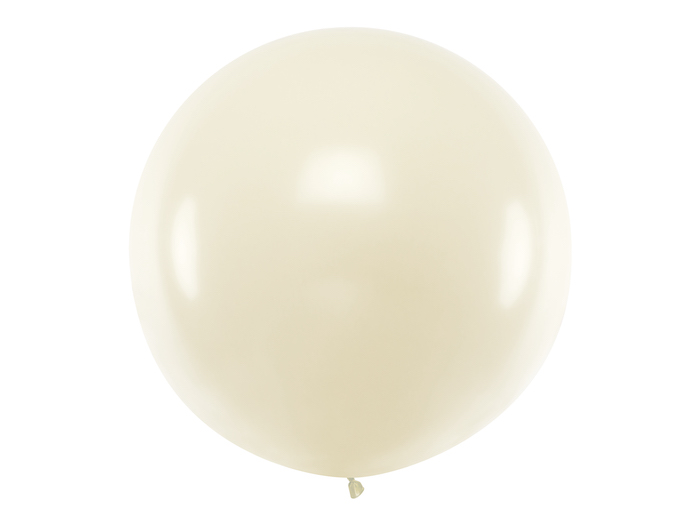 Kæmpe Metallic Råhvid Ballon - Fantastisk Tilbud!