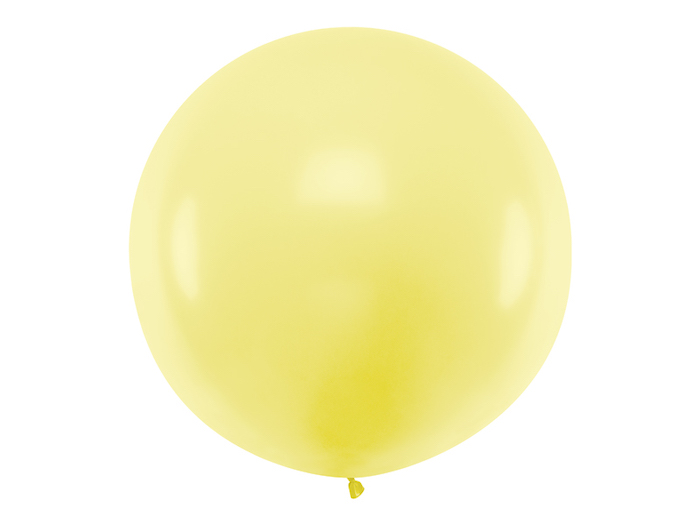 Kæmpe Pastel Gul Ballon - Perfekt til Festen!