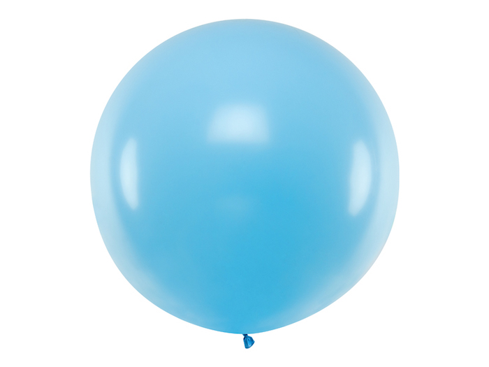 Kæmpe Pastel Himmelblå Ballon - Perfekt til Fest!