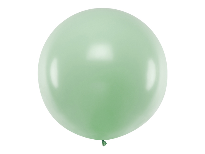 Kæmpe Pastel Pistache Ballon - 1 Meter Pynt til Fest