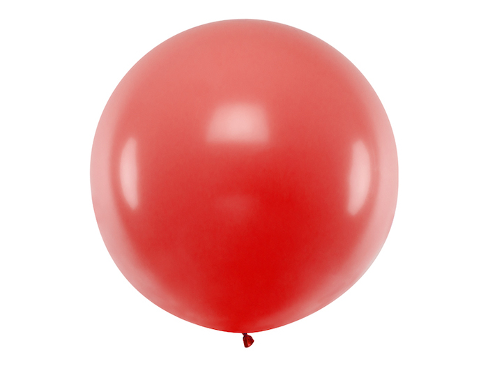 Kæmpe Pastel Rød Ballon til Fest - Stort Udbud!