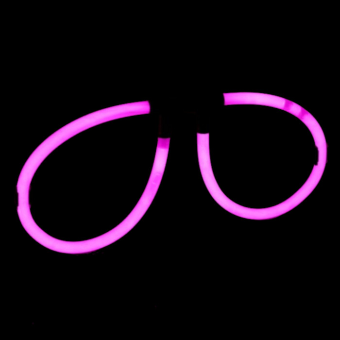Knæklys Briller i Pink - Perfekt til Uv-fest!