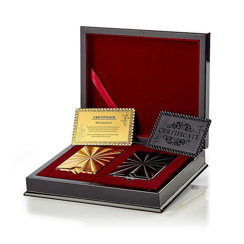 Deluxe Guld Sort Kortspil - Fantastisk Tilbud!