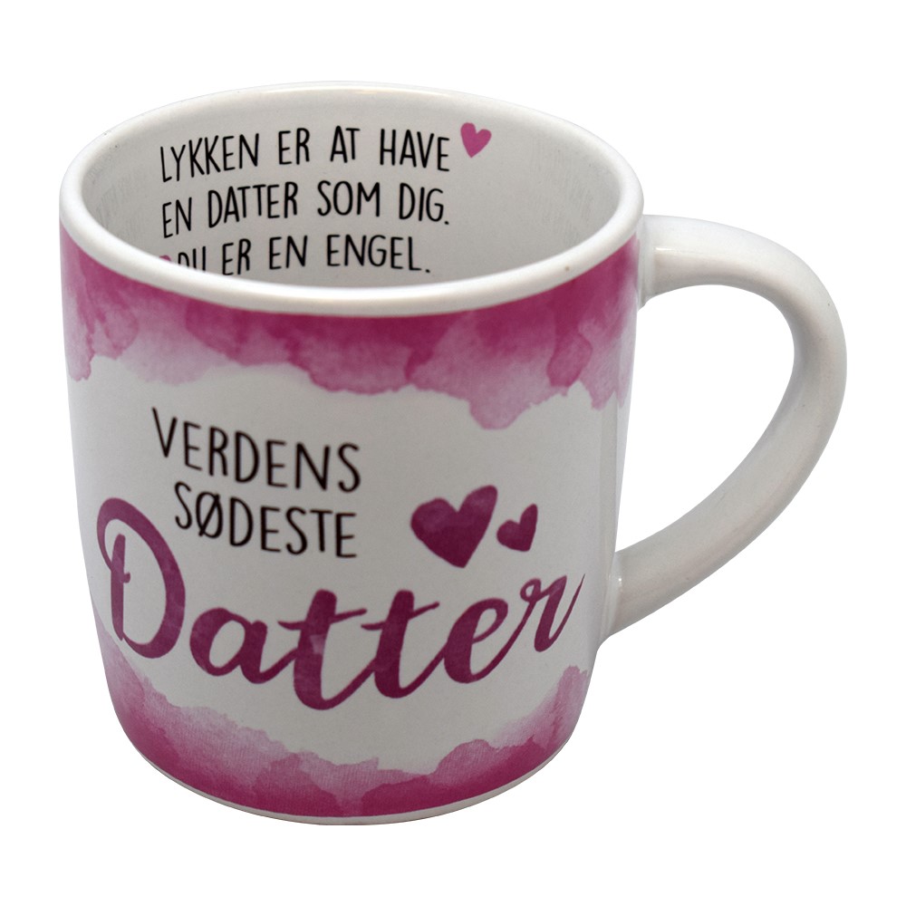 Gaveæske med krus til Verdens Sødeste Datter - Perfekt gave!