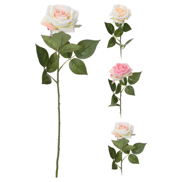 Kunstig Rose Assorteret 60