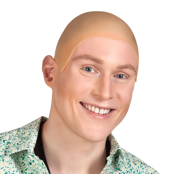 Latex Skaldet Paryk til Fest - Fantastisk Tilbud!