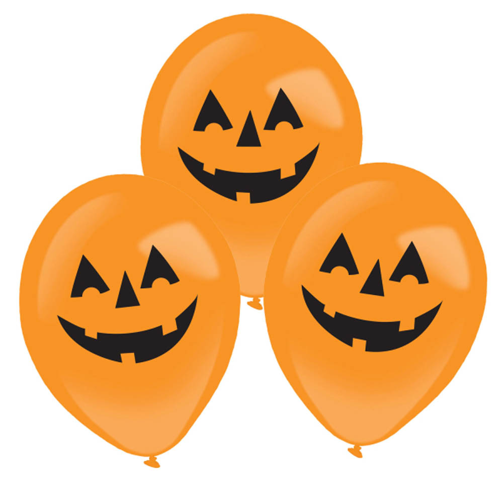 LED Græskar Balloner til Halloween - 4 stk. Festdekor!