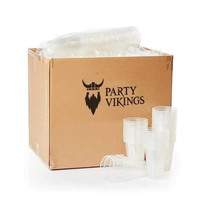 800 ml Transparent Plastikkrus til Øl - PartyVikings.dk