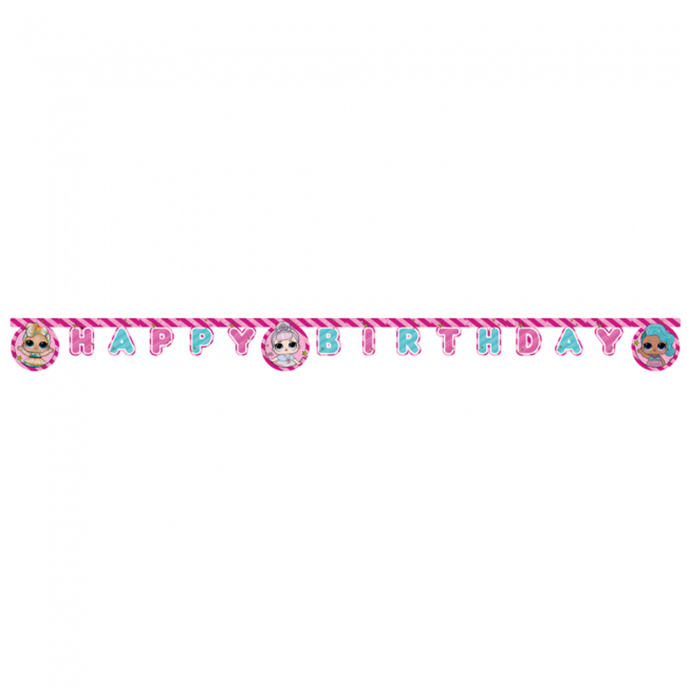 LOL Surprise Glitterati Fødselsdagsbanner til Fest