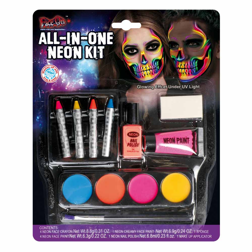 Neon Makeup Kit til Fest – Lysende Looks til Alle Anledninger!