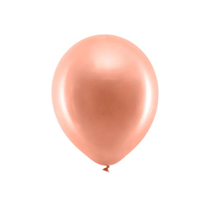 Mat Metallic Rose Gold Balloner - 10 stk. til fest