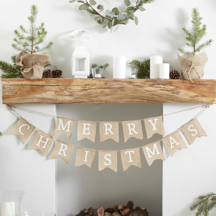 Merry Christmas Jule Guirlande - Festlig Dekoration