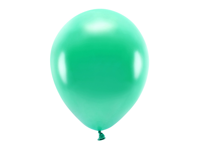 Metallic Grøn Balloner - 10 stk. til Festen!