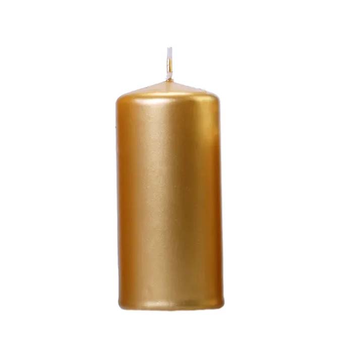 Metallic Guld Stearinlys - Perfekte til Guldfest!