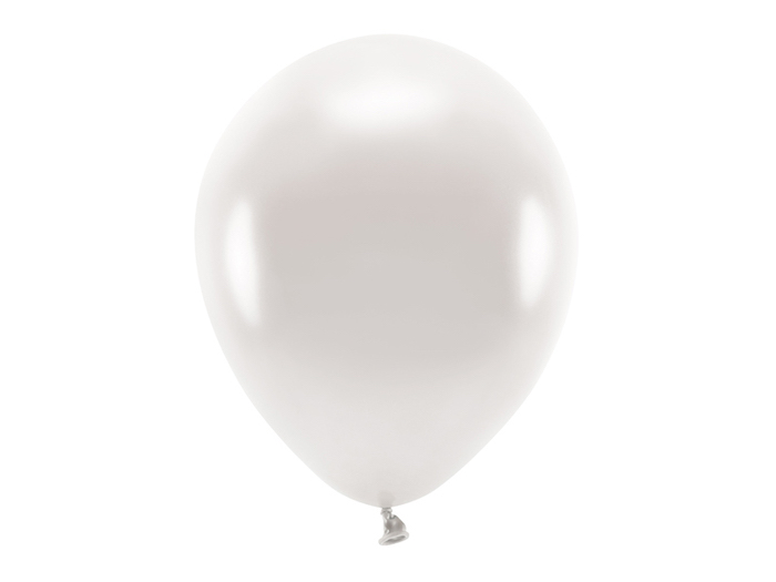 Metallic Pearl Hvide Balloner - 10 stk. til fest!