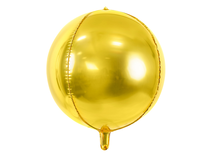 Metallisk Guld Folieballon 40 cm til Festen