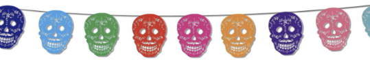 Mexicansk Guirlande til Dia de Muertos - Meter
