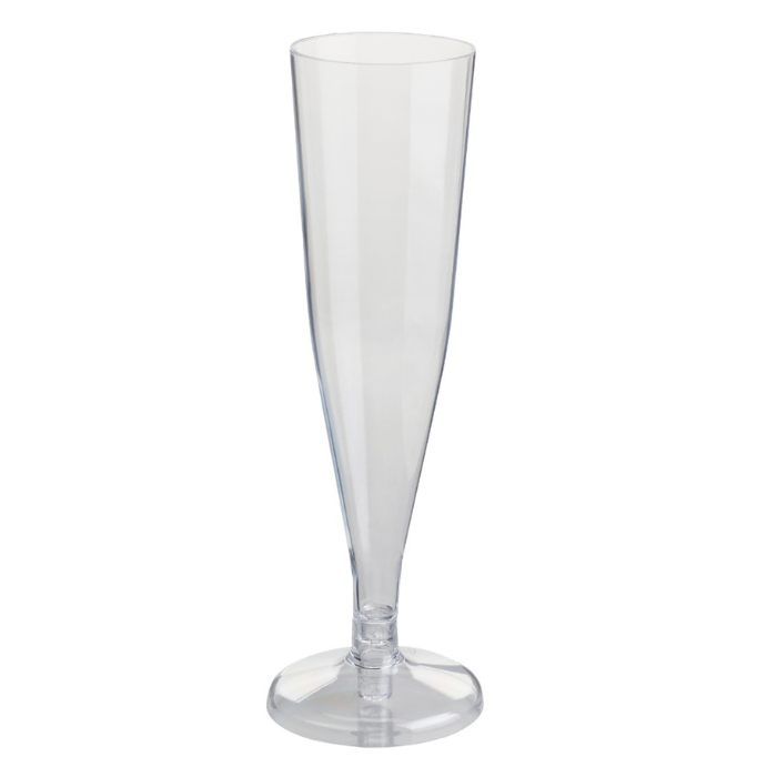 150 Champagneglas i Transparent Plastik - Ideelt til Fest!