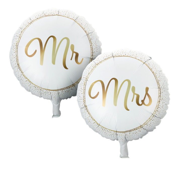Mrs  Folieballoner Guld 14   2x