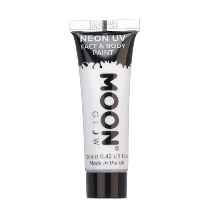Neon UV Ansigts- og Kropsmaling - Intens Hvid 12 ml