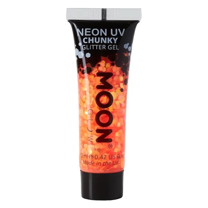 Neon Orange Chunky Glitter Gel fra Moon Creations