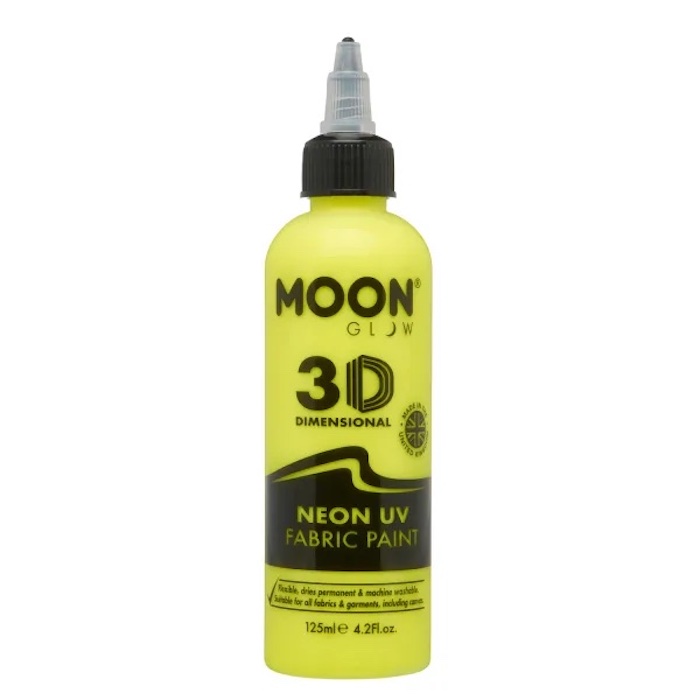 Neon UV Tekstilfarve Gul - Moon Creations til fest!