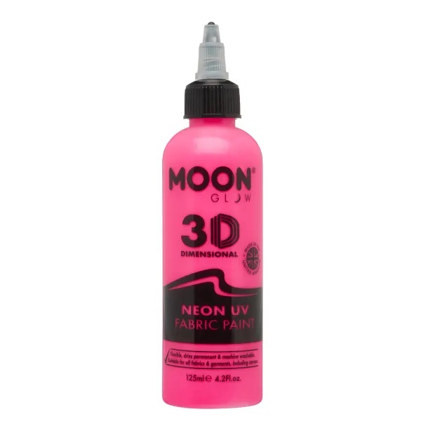 Neon UV Tekstilfarve Pink fra Moon Creations - Uv-fest