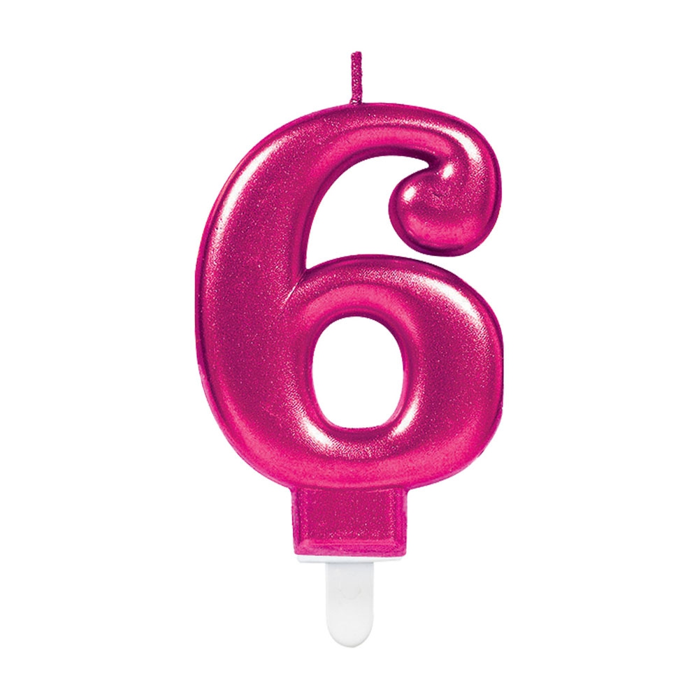 Nummerlys 6 – Pink til Fødselsdagskage Fest!
