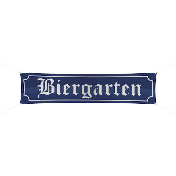 Oktoberfest Biergarten Banner - Festlig Dekoration 180x40 cm