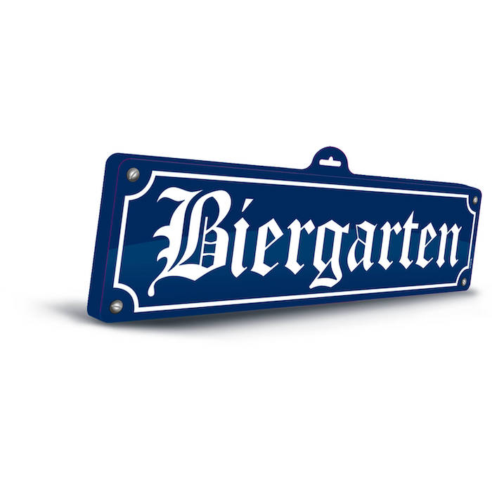 Oktoberfest 3D Biergarten Skilt - Festlig Dekoration