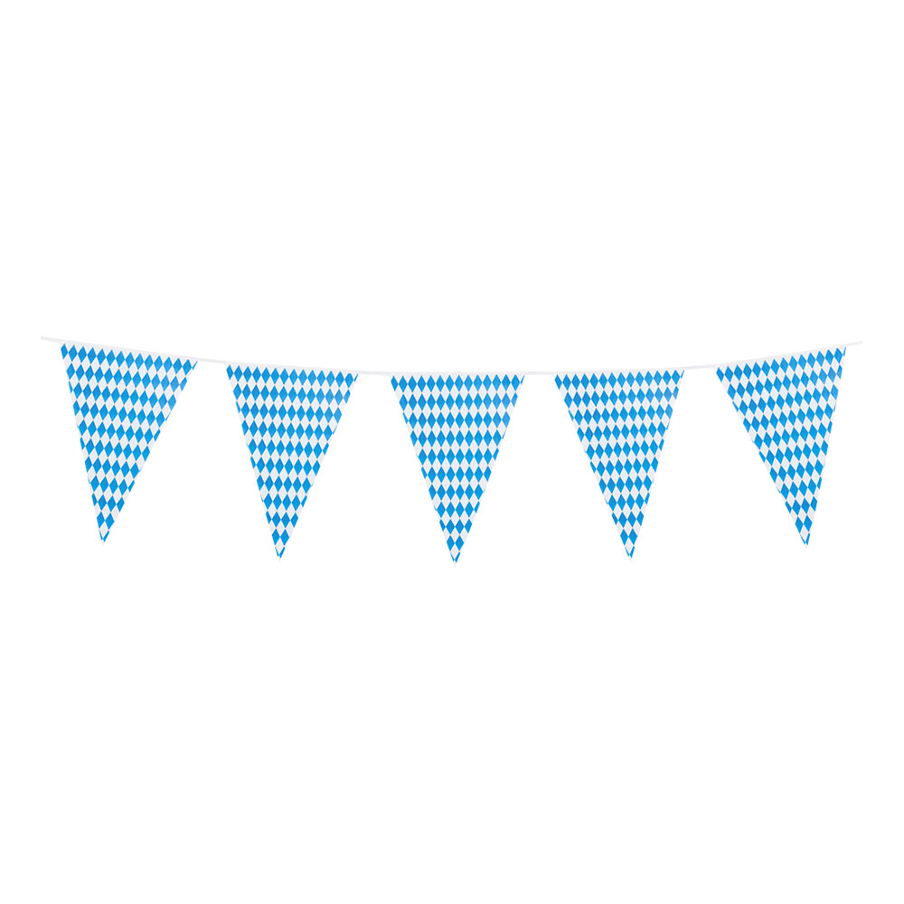 Oktoberfest Guirlande med Flag - 10 Meter Dekoration