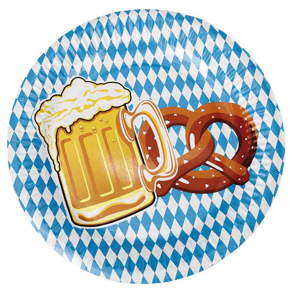 Oktoberfest Paptallerkner – 10 Stk i Tern Design