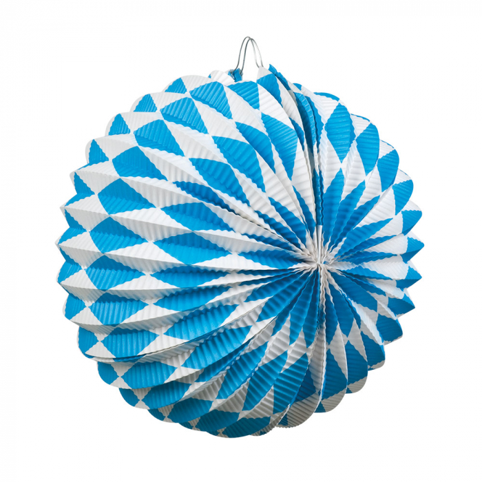 Oktoberfest Rund Papir Lanterne - Festlig Dekoration 25 cm