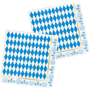 Oktoberfest Servietter - 20 stk. 33x33 cm til festlige anledninger